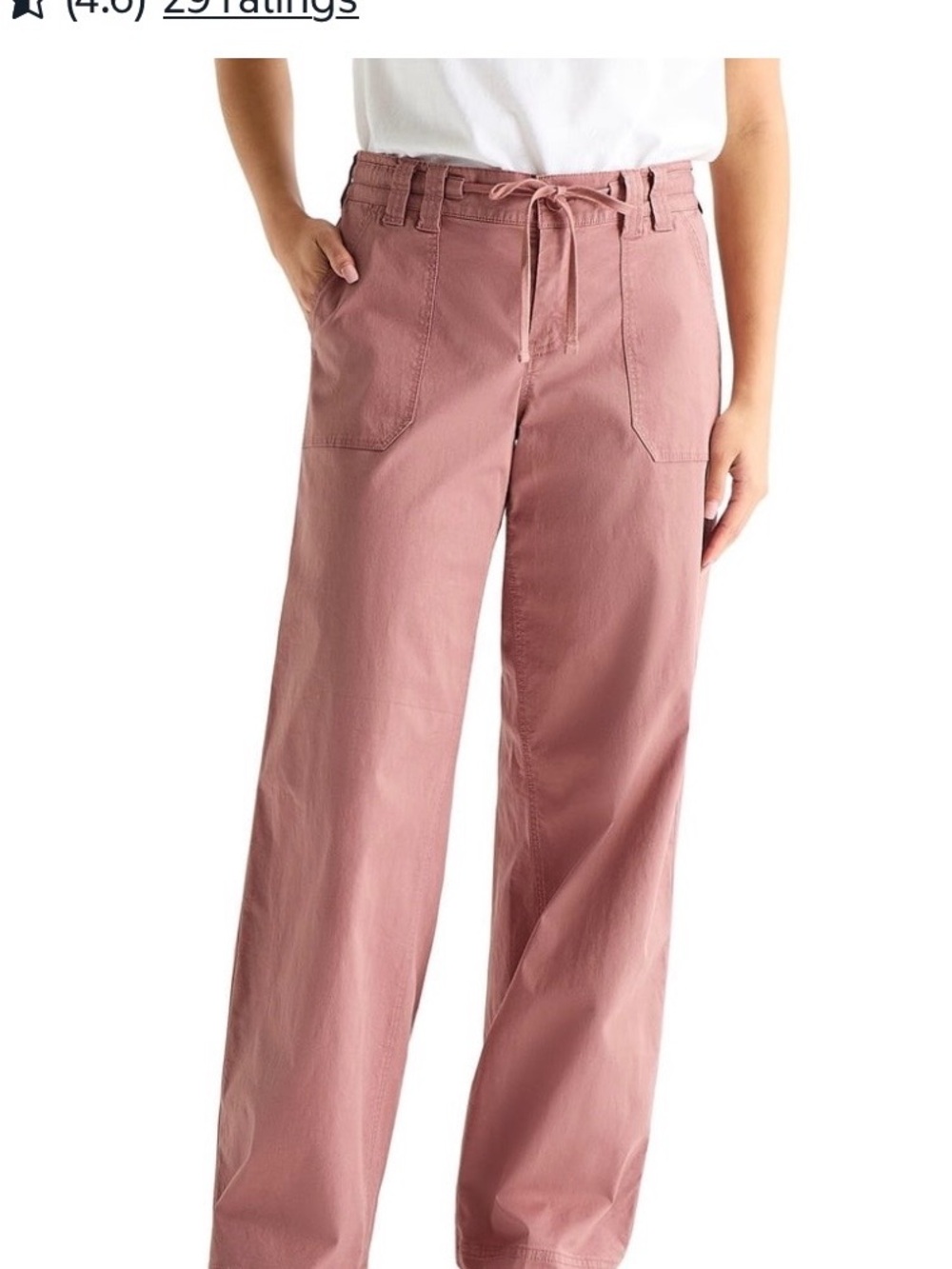 New Aéropostale Women's Twill Wide Leg Pants Size Medium Pink